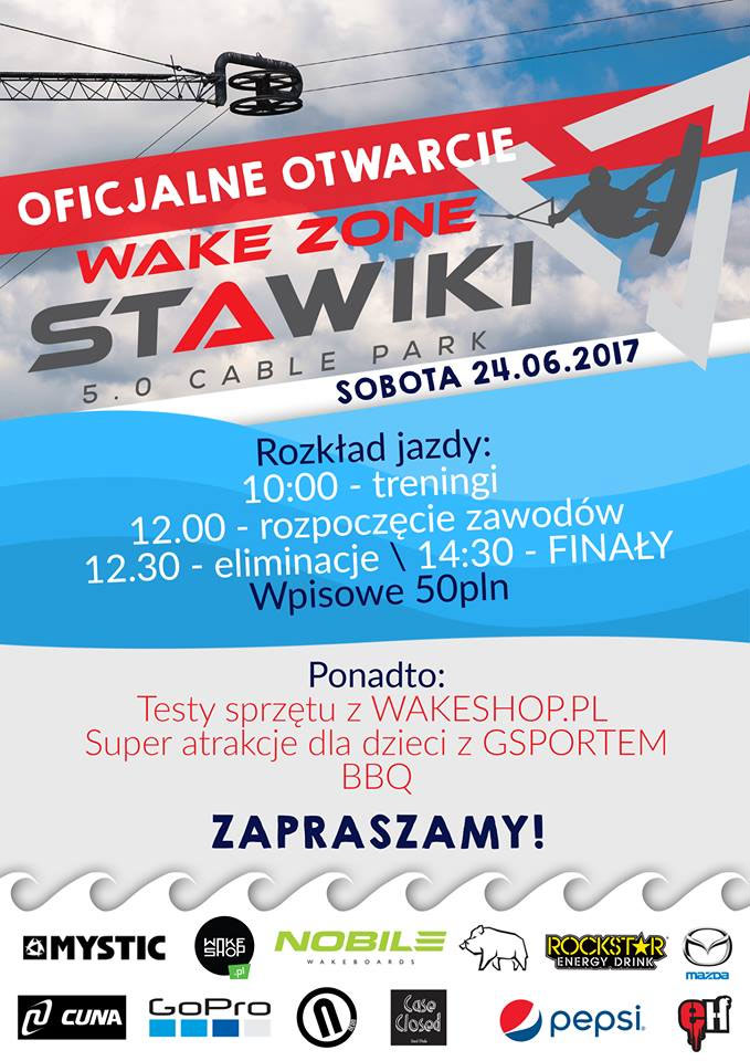otwarcie wake zone stawiki